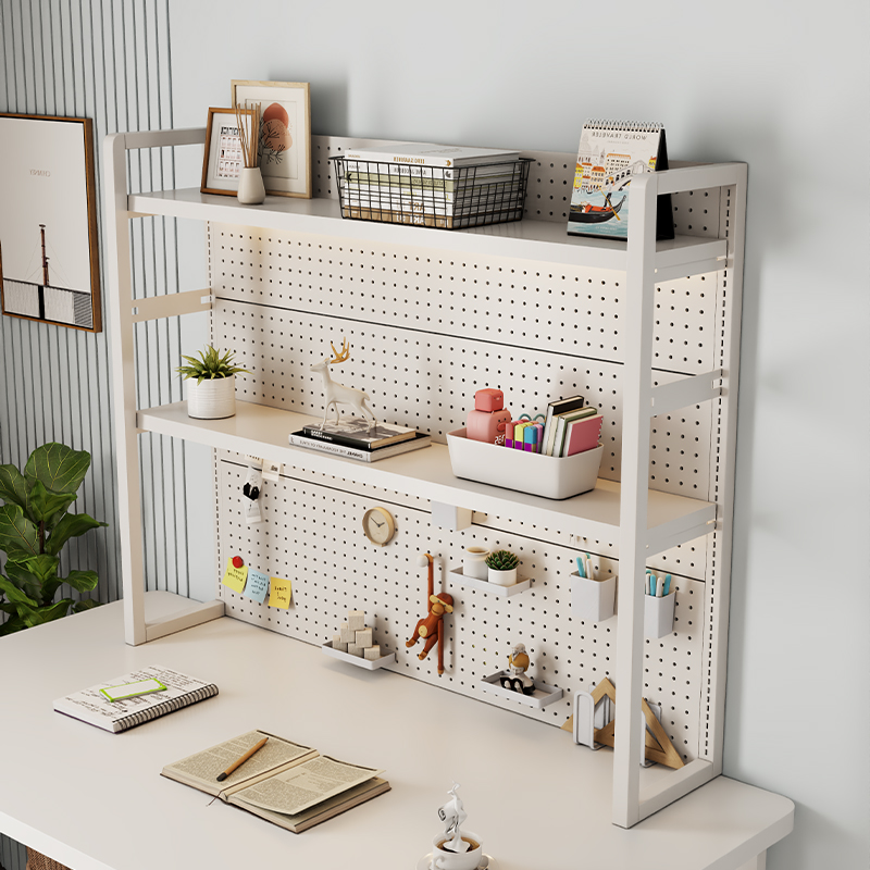 Gaming Accessories Rack - منظم Pegboard معدني قابل للتعديل، أرفف