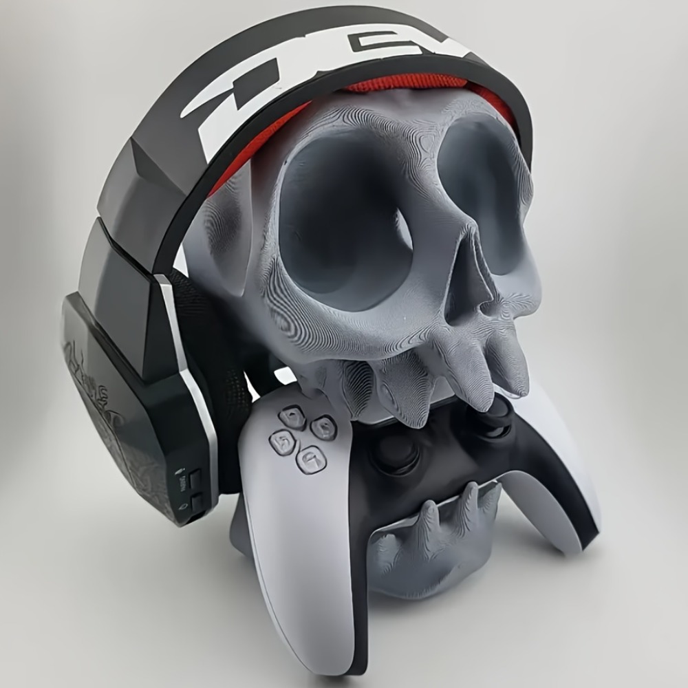 Gaming Accessories For Room - حامل تحكم على شكل جمجمة وحامل
