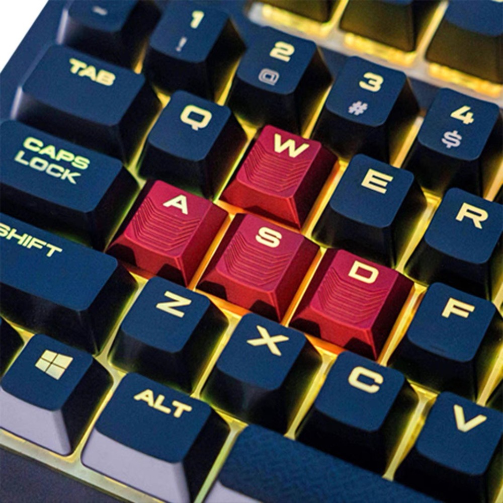 Gaming Accessories Aesthetic - أغطية مفاتيح شفافة لمفاتيح WASD والأسهم