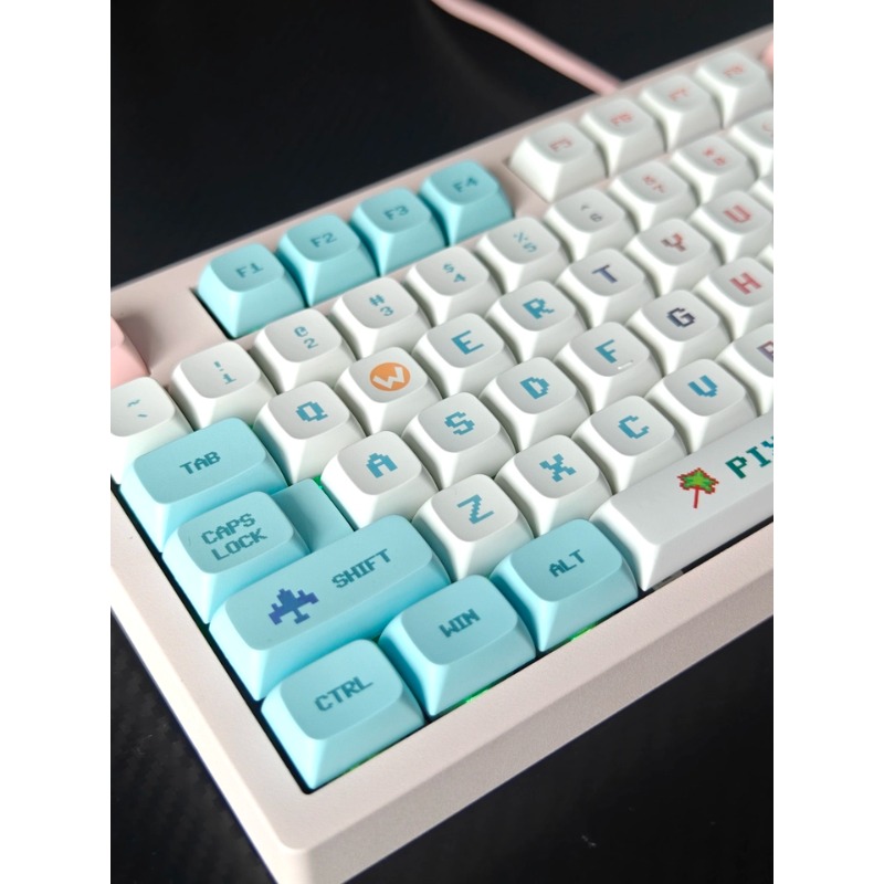 أغطية مفاتيح بتصميم البكسل، بر - مراجعة Gaming Accessories Aesthetic وسعره