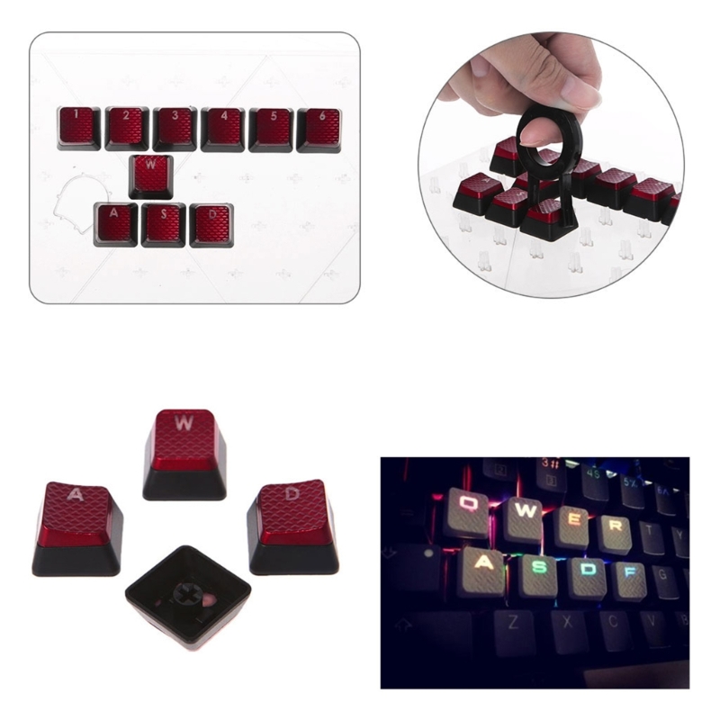 10 مفاتيح بإضاءة خلفية أغطية م - مراجعة Gaming Accessories Aesthetic وسعره