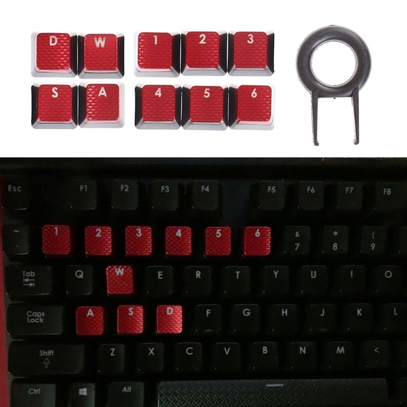 10 مفاتيح بإضاءة خلفية أغطية م - مراجعة Gaming Accessories Aesthetic وسعره