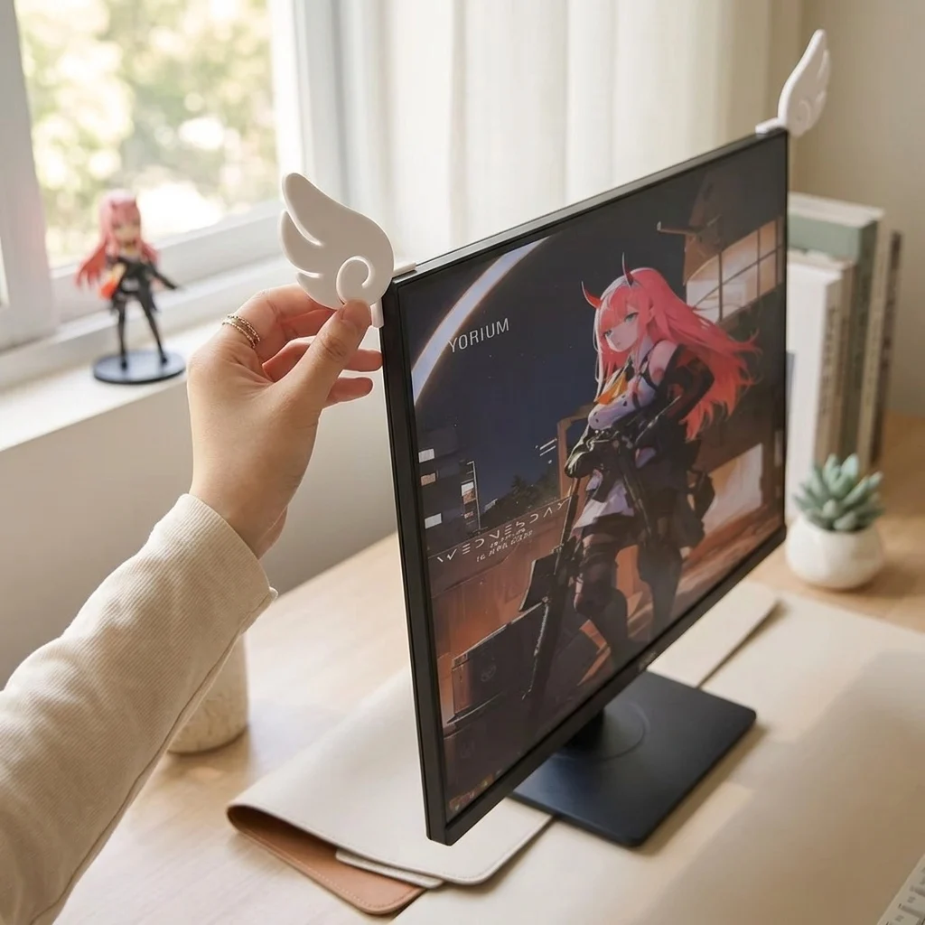 زينة شاشة عرض بأجنحة الملاك، ل - مراجعة Gaming Accessories For Room وسعره